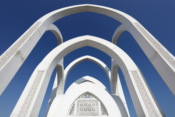Islamic monument in the city of Doha, Qatar