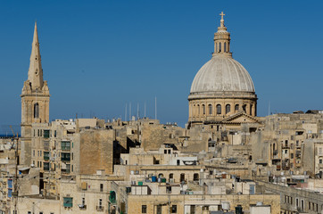 Fototapeta na wymiar La Valette - Capital de Malte