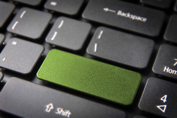 Green keyboard key - 44720199