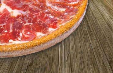 Plato de jamón iberico.