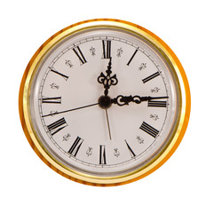 clock face isolated on white background