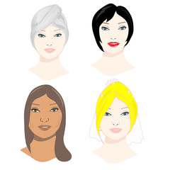 women faces collection