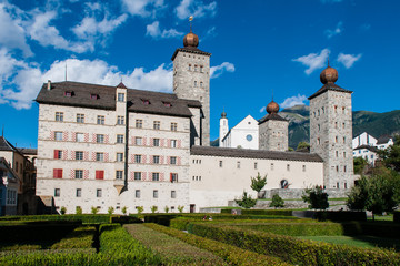 Stock Alper Schloss Brig