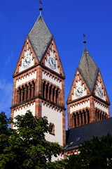 Fototapeta na wymiar Katolicki Kościół Świętej Trójcy w Offenburg