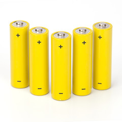 Battery isolated on white background