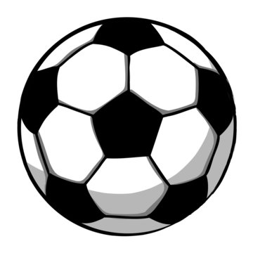 Hand writing soccer ball
