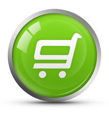 Glossy shopping cart icon