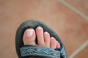 foot in sandal