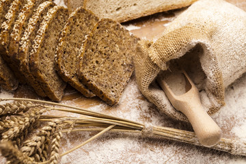 Flour and traditional bread