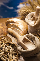 Flour and traditional bread