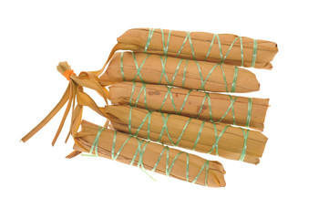 Ketupat, A Malay Rice Dumpling Wrapped With Coconut Leaf