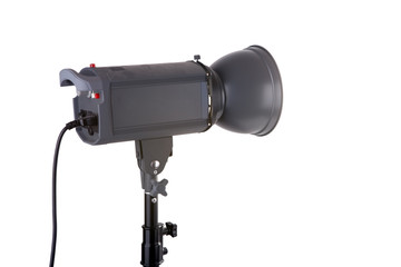 Studio reflector isolated on white