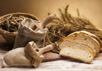 Flour and traditional bread