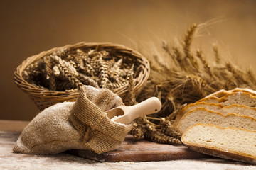 Assortment of baked bread 