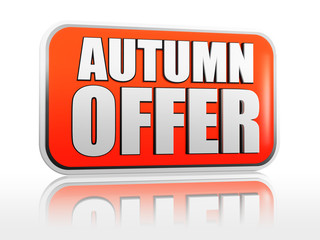 autumn offer banner
