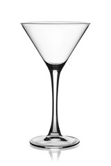 Empty martini glass.