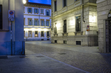 City corner night shot color image