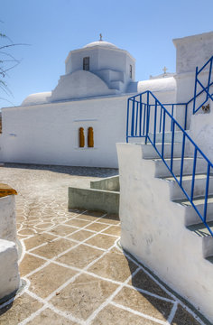 Church in Chorio village, Kimolos island, Cyclades, Greece