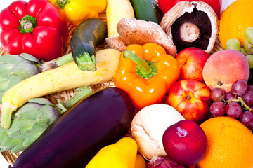 Macro Fruits and Vegetables