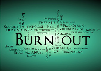 burn out syndrom stichwortwolke - 44743377