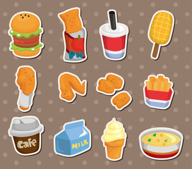 fast food stickers
