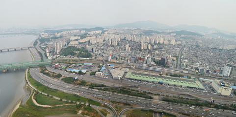 Naklejka premium Seoul city