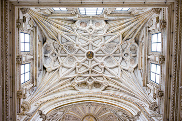 Ribbed Vault Ceiling of the Mezquita Cathedral