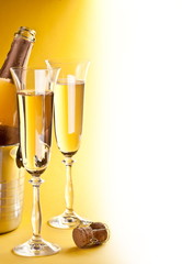 Two champagne glass
