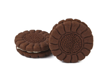 Chocolate cream cookies