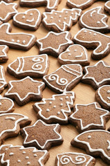 Different Shapes of Gingerbread Cookies