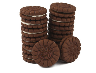 Chocolate cream cookies
