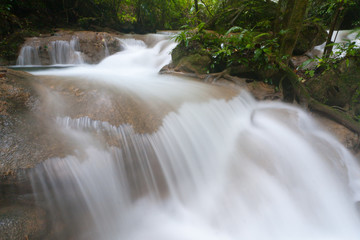 The beautiful Phasawan waterfall at Kanchanaburi , Thailand