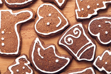 Different Shapes of Gingerbread Cookies