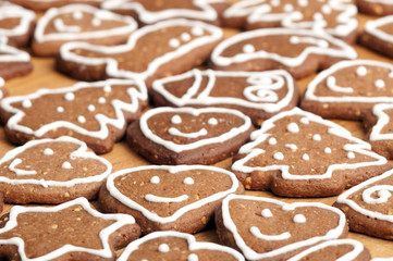Different Shapes of Gingerbread Cookies