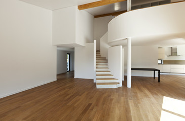 interior modern house, large open space