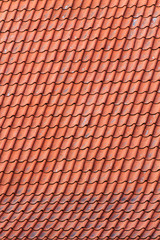Red roof tiles