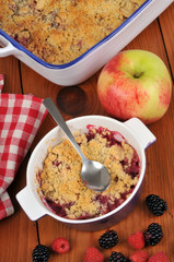 Un crumble aux fruits