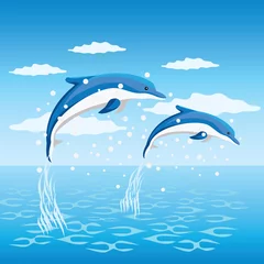 Deurstickers Dolfijnen Dolfijnen.