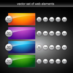 shiny web elements
