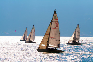 Sailing on the lake