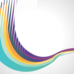 Abstract colorful wave design