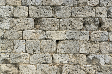 old stone wall detail
