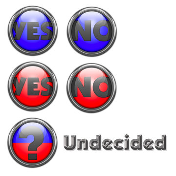 Yes and No voting buttons