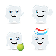 Obraz premium Tooth Icons Set