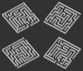four maze 3d