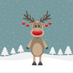 rudolph red nose christmas ball