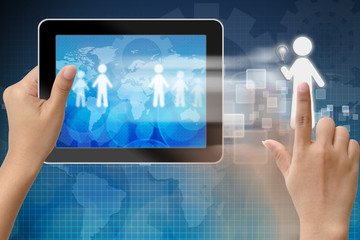 Choosing the talent person for hiring in tablet-pc