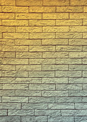 Brickstone wall sunset