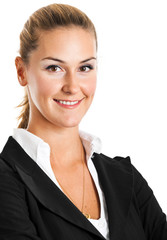 Smiling businesswoman portrait