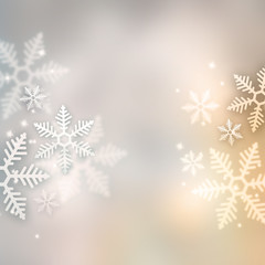 Fototapeta na wymiar Beautiful snowflake Christmas background